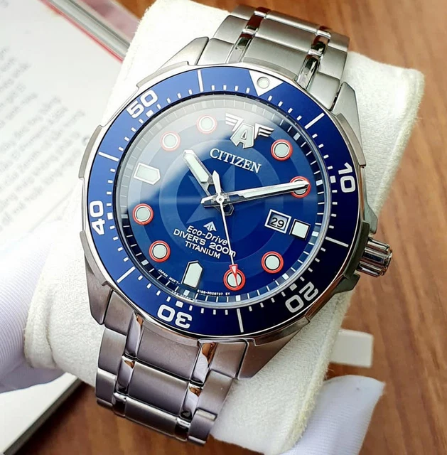 CITIZEN PROMASTER BN0208 54W Marvel Captain America Super Titanium Dive Watch 295.60 PicClick UK