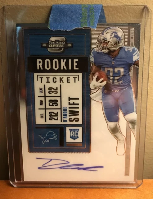2020 Panini Contenders Optic Rookie Ticket D’Andre Swift Auto RC Detroit Lions