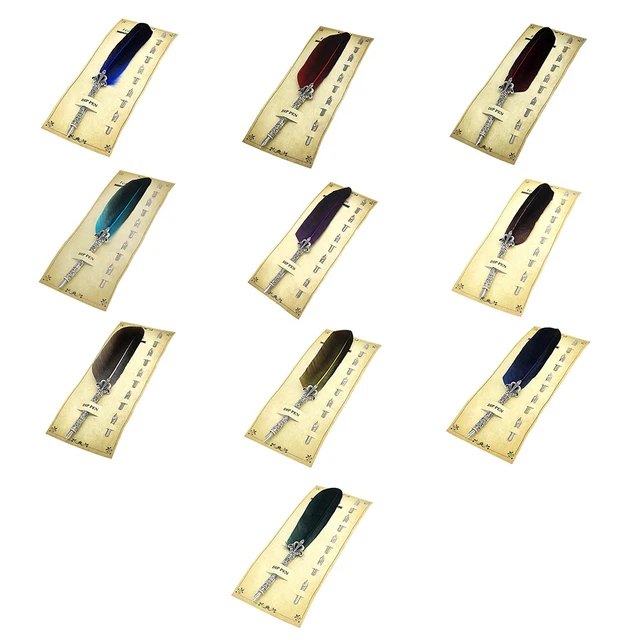 VILLCASE 8pezzi Stilografica Per Calligrafia Scrittura Portatile Assorbimento Design Per e Scuola Per Documenti Importanti e