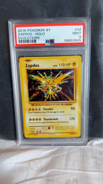 POKEMON CARD ZAPDOS Holo eng psa 9 pokemon XY evolutions EUR 49,99 -  PicClick ES