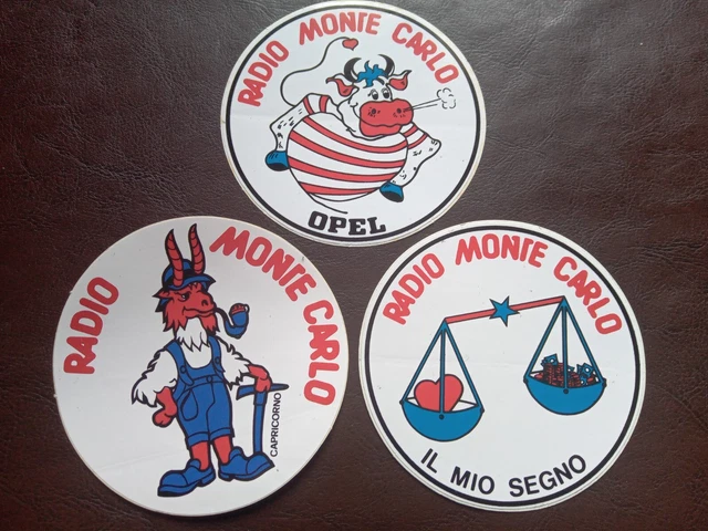 Adesivi Stickers RADIO MONTE CARLO DJ MUSICA MONTECARLO