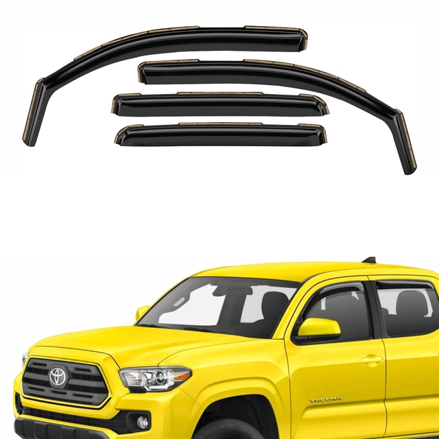 SUN RAIN VISORS Wind Rain Guards for 20162023 Toyota Double Cab