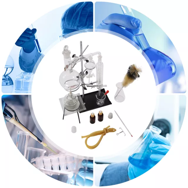 500ml Lab Glassware Equipment Distillation Apparatus Fit For Experiment USA