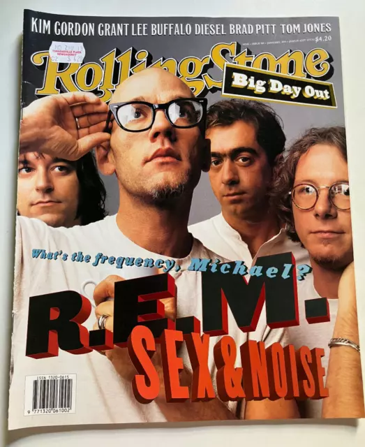 Rolling Stone Mag REM Brad Pitt TOM JONES Kim Gordon ROBERT PLANT PAGE #505 '95