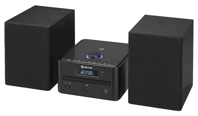 DENVER® DAB+ Micro Anlage mit CD Player, USB und Bluetooth