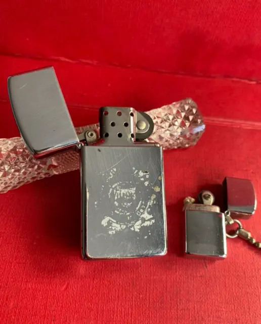 ZIPPO  J-V  & MINI ZIP LIGHTER  FEUERZEUG ACCENTINO BRIQUET MECHERO (2 items)