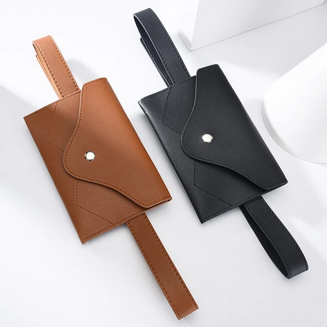Women Multifunction Waist Bag Simple Fashion Belt Waist Pocket Decorative Coin