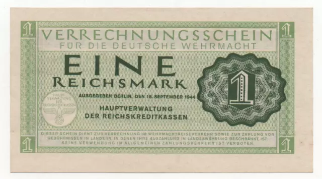 Germany 1 Reichsmark 1944 Pick M 38 Unc