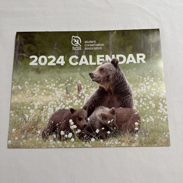 2024 SCA STUDENT Conservation Association 2024 Animal Wall Calendar 8.