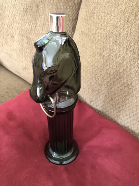 Vintage Empty Avon “Pony Post” Decanter Island Lime After Shave