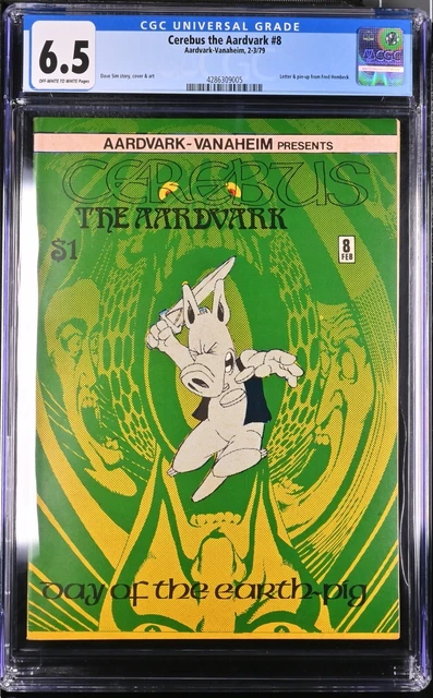 Cerebus The Aardvark #8 Cgc 6.5 - Ow/Wp - Fn+ Dave Sim