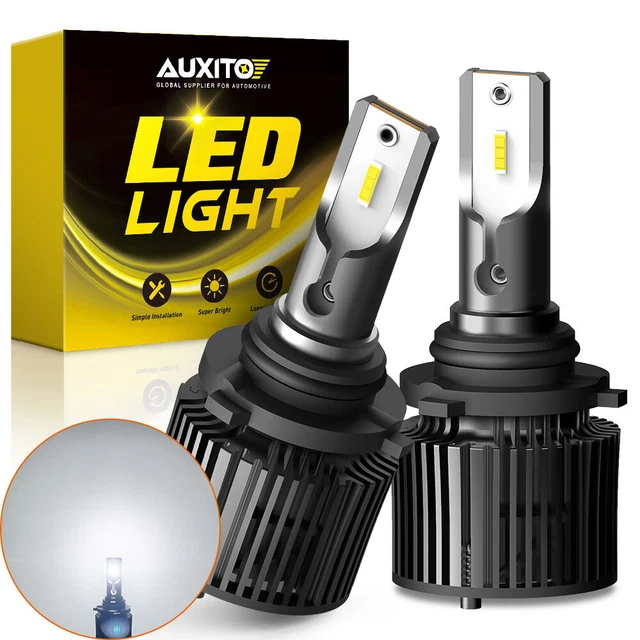 AUXITO 9006/HB4 LED Headlight Bulbs - High/Low Beam Conversion Kit, 6500K Bright White, CANbus Ready