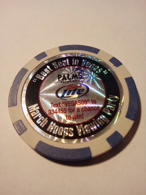 2009 Palms Casino Las Vegas, Nevada & Lite Beer Chip Great For Any Collection!