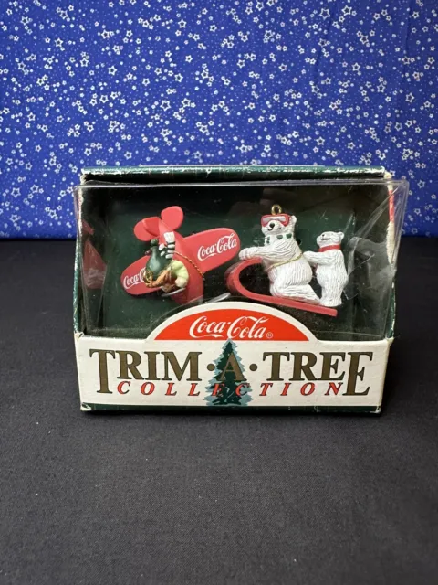 Vintage Coca-Cola Trim Tree Collection 1997 Ornaments-New in Box