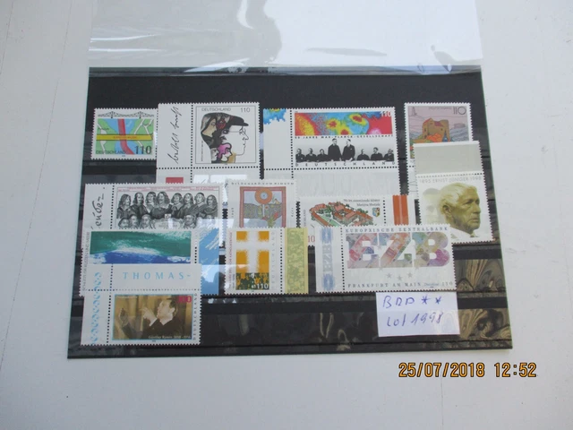 Briefmarken BRD  1998 **