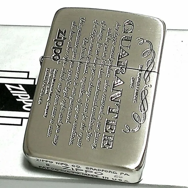 Zippo 1941 Reprint Replica Guarantee Silver Nickel Antique Lighter Brass Japan 2