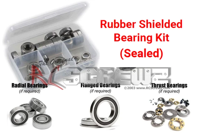 RCScrewZ Team Losi Mini Slider 1/18 LOSB0205 Rubber Shielded Bearing Kit los032r