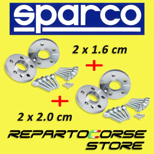 KIT 4 DISTANZIALI SPARCO 16 + 20mm  CON BULLONI per ALFA ROMEO - MITO