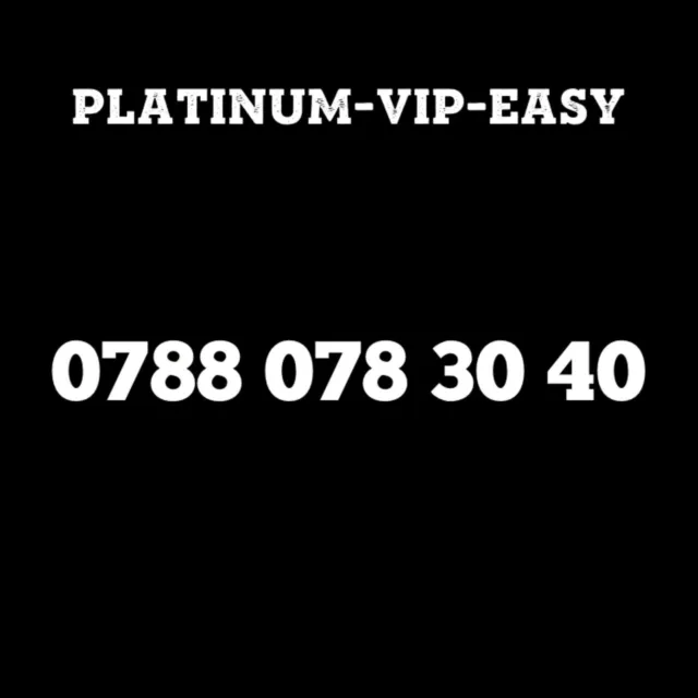 ⭐ Gold Easy Vip Memorable Mobile Phone Number Diamond Platinum Sim Card  30 40