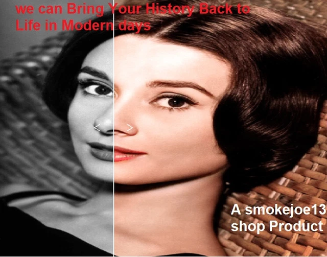 Let us Repair Your old Vintage Black and white Photos to color for you in 2 days
