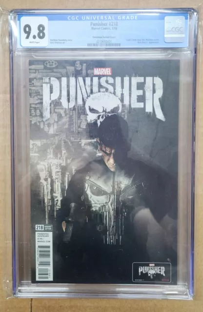 Punisher #218 TV Television Variant Cover Jon Bernthal Netflix CGC 9.8