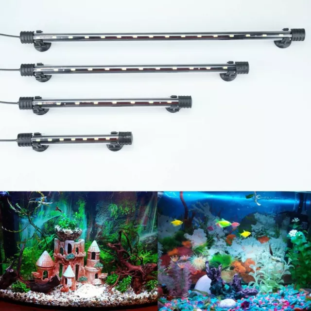 Aquarium Light LED Waterproof Fish Tank Underwater Clip On Lamp Plant Lighting