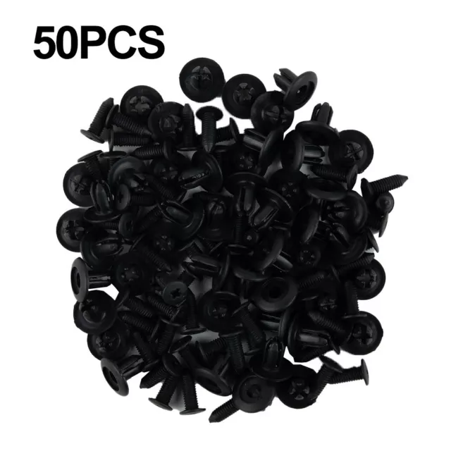 50x Nylon Front Bumper Fender Body Moulding Clips Rivet Retainer For Mazda 3 6