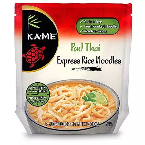 Ka-Me Gluten Free Rice Noodles - Pad Thai Express Noodles Ready To Serve Pack...