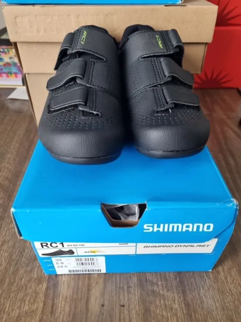 Shimano RC1 SH-RC100 EU 39 UK 6 Straßenradschuhe schwarz neu