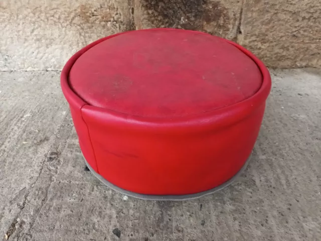 60er Vintage Hocker Sitzkissen Pouf Ottomane Kamelhocker 60s Kaminhocker 10