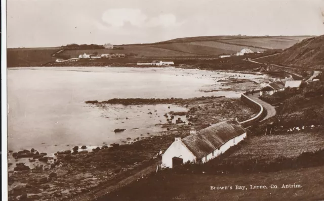 a northern ireland old postcard ulster irish antrim browns bay larne