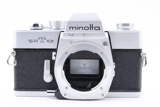 [Cerca de MINT] Cámara de película Minolta SR-T SRT 101 SLR plateada de...