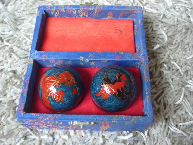 Boules De Sante Chinoises Chantantes Relaxation Anti-Stress Massage Bien-Etre