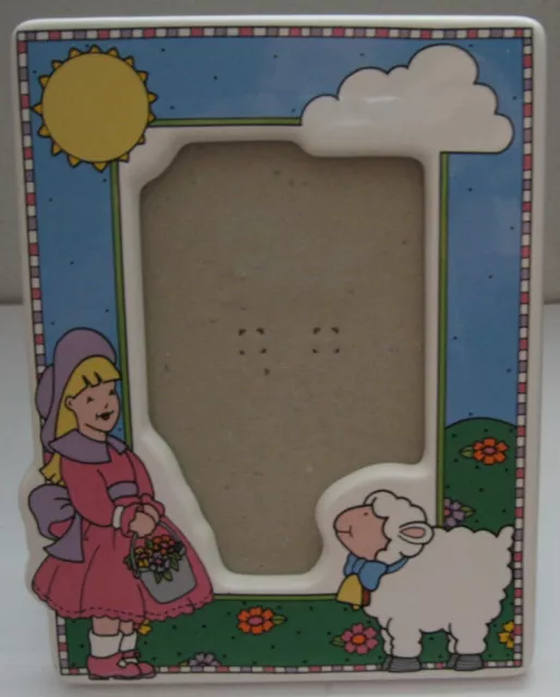 Vintage Mary Had a Little Lamb Photo Frame Russ Item No 15794 Philippines