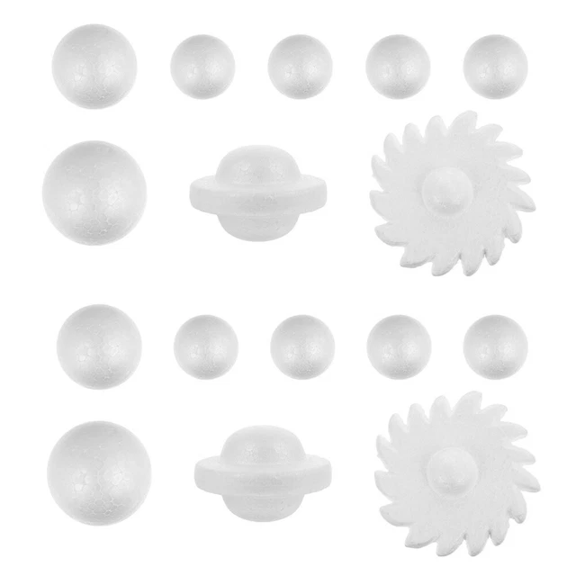 4 Sets DIY Painting Foam Balls DIY Foam Nativity Crafts Kids Blank