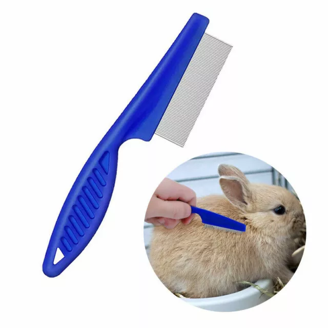 Pet Dog Cat Puppy Kitten Flea Comb Stainless Pin Hair And Fur Grooming Brush