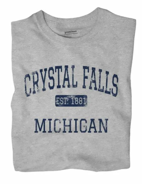 Crystal Falls Michigan MI T-Shirt EST