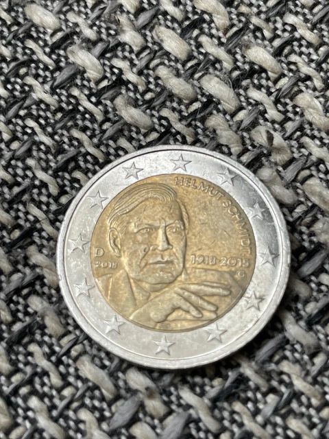 2 Euro Helmut Schmidt 1918 Bis 2015 Wert 2 EURO MÜNZE Sammlerstück Helmut Schmidt D2018 1918-2015 G EUR 250,00