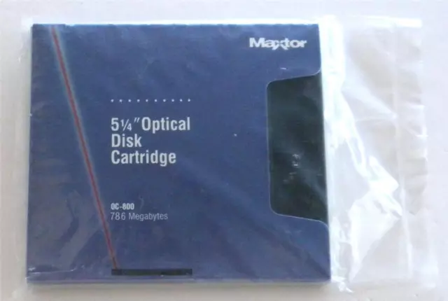 New sealed Maxtor 0C-800 786Mb Optical Disk Cartridge