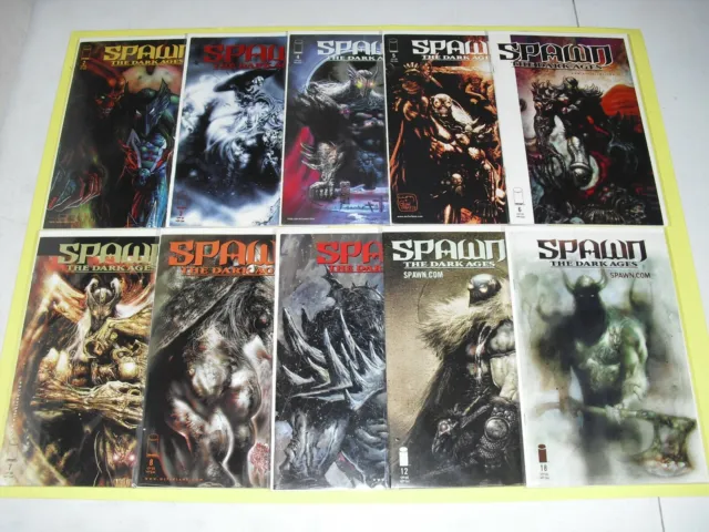 Lot of 10 Spawn the Dark Ages 2-8 11 12 18 all VF/NM 1999! Image run set 3 4 5 6