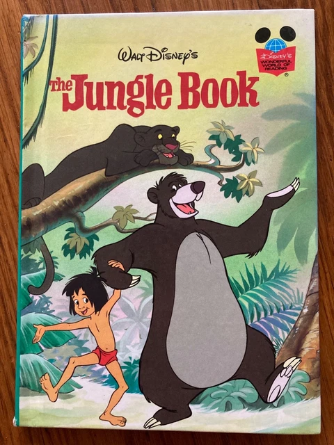 THE JUNGLE BOOK Walt Disney's Wonderful World of Reading 1993 Hardback kids book