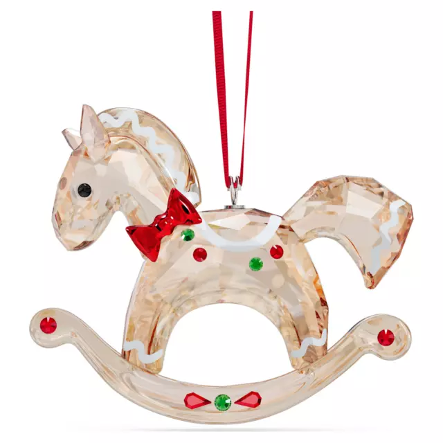 Swarovski Holiday Cheers Gingerbread Rocking Horse Ornament Brand New ~ #5627608