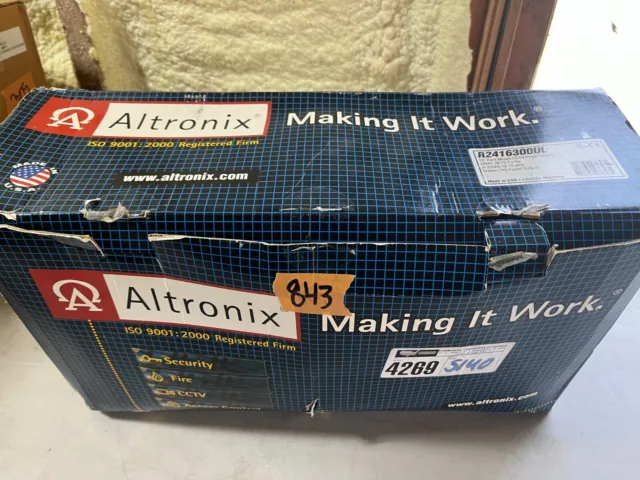 NEW IN BOX ALTRONIX R2416300UL Power Supply 16 Fuse 24Vac 12.5A Rack