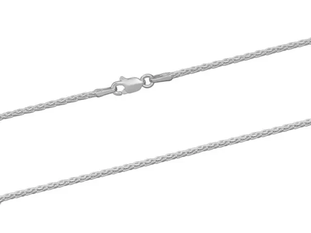 GENUINE 925 Sterling Silver Diamond Cut Spiga Chain 16-20" 100% Recycled Silver