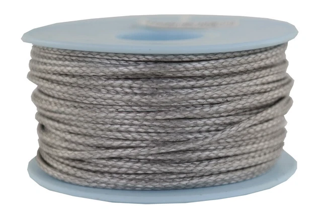 DYNEEMA Flechtleine / Seil / Flechtschnur Ø 2mm / 30 Meter Fb. grau / 410 daN