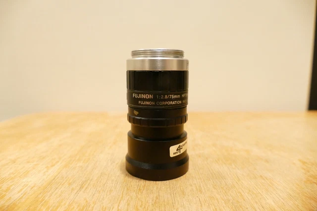 Fujinon HF75HA-1B C-Mount Machine Vision Lens 2/3" 75mm FL F2.8-22