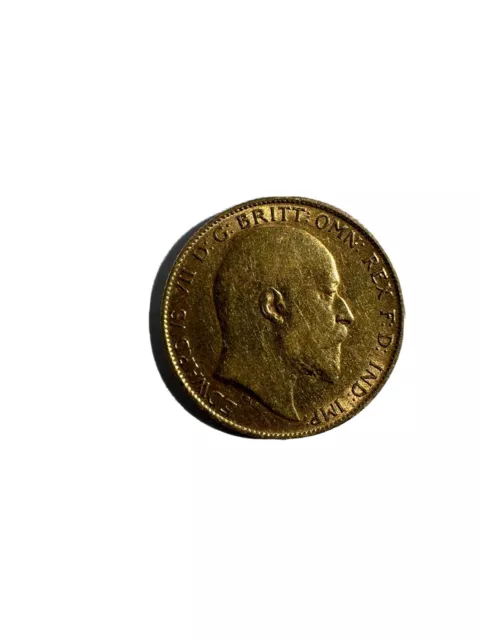1909 Edward VII Circulating Half Sovereign Very Fine Condition