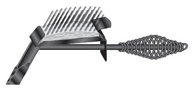 Drop-Forged Chipping Hammers, 11 1/4 In, 18 Oz Head, with Brush, Steel Handle