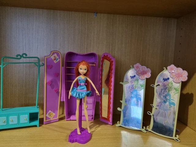 WINX CLUB MATTEL Magic Warbrobe Bloom Doll And Furniture Lot