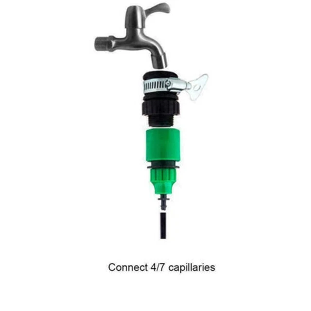 Tubo acqua micro tubo accessorio adattatore cortile raccordi giardino connettore rapido 4